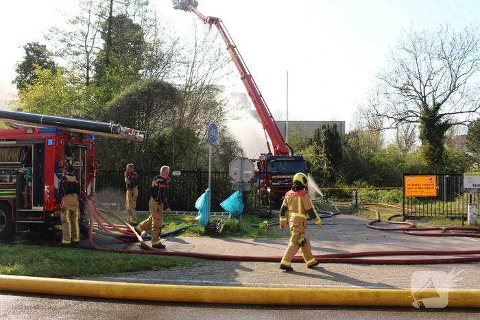 NL-Alert vanwege grote brand in leegstaand bedrijf