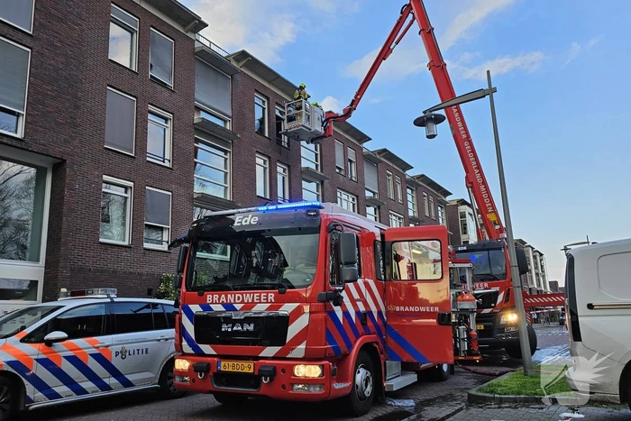 Woningbrand in bovenwoning