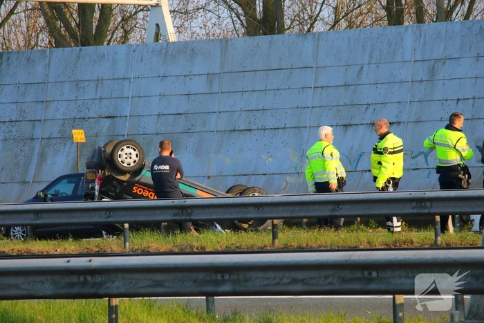 Auto op de kop