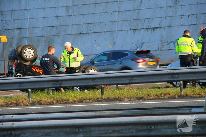 Auto op de kop