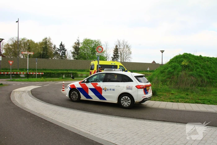 Fietser met elkaar in botsing