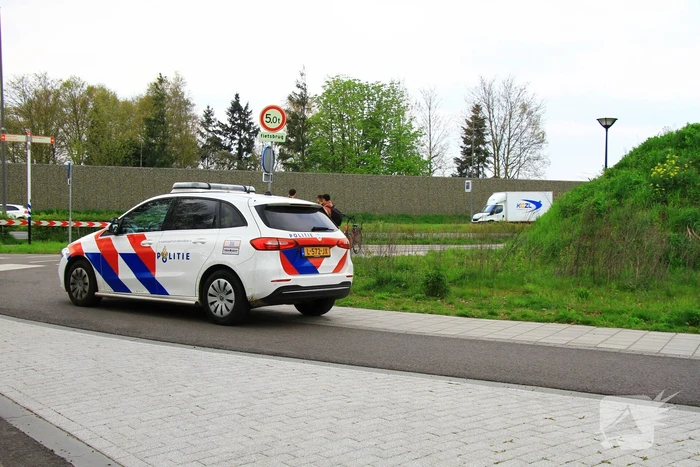 Fietser met elkaar in botsing