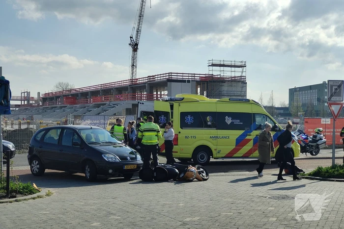 Scooterrijder gewond bij aanrijding