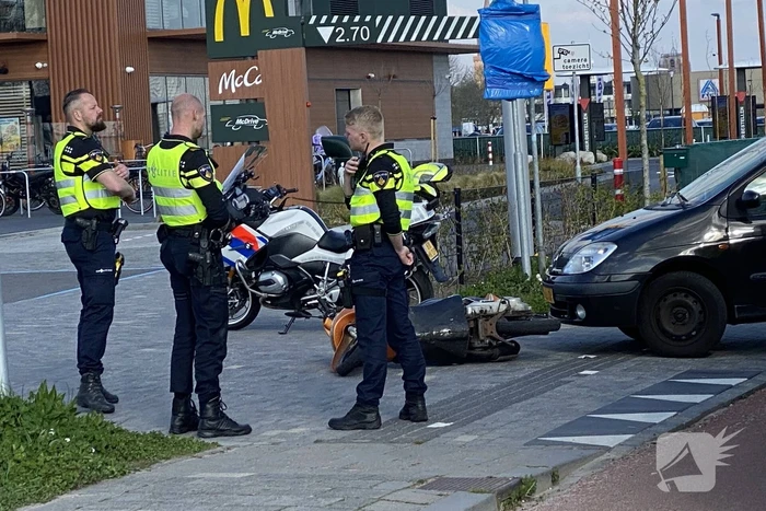 Scooterrijder gewond bij aanrijding