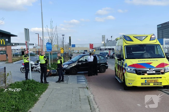 Scooterrijder gewond bij aanrijding