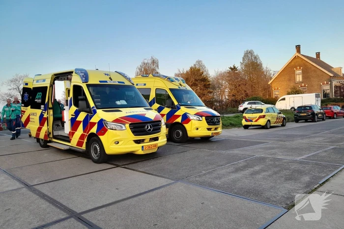 Hulpverleners oefenen aanrijding met heftruck