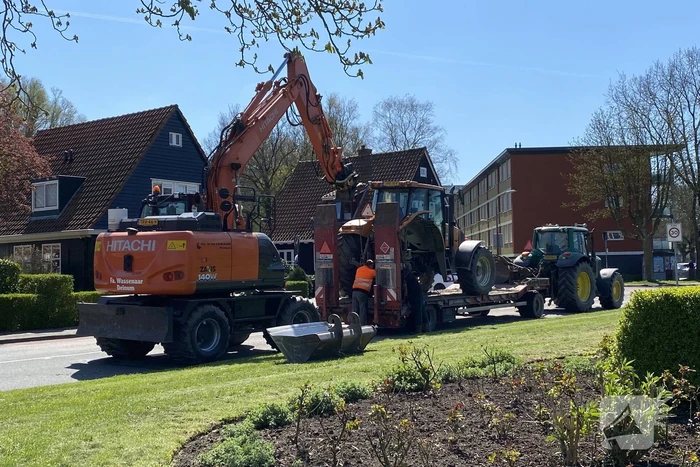 Tractor verliest wiel