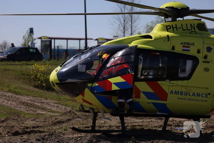 Traumahelikopter landt voor incident
