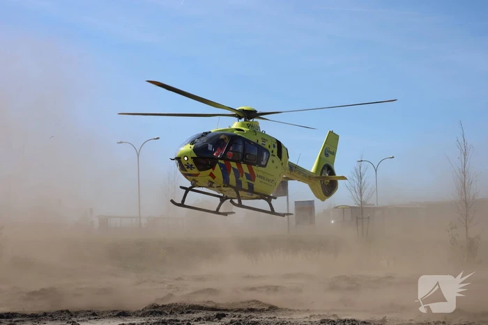 Traumahelikopter landt voor incident