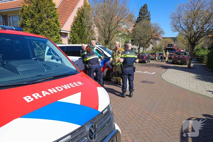 Brand en gaslek in meterkast van woning