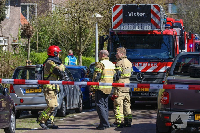 Brand en gaslek in meterkast van woning