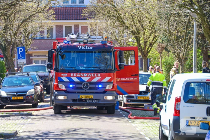 Brand en gaslek in meterkast van woning
