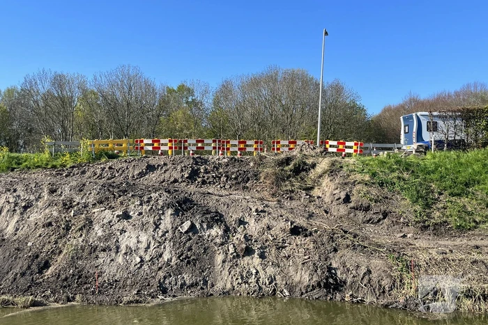 Bever maakt burcht en zorgt voor gevaarlijke situatie