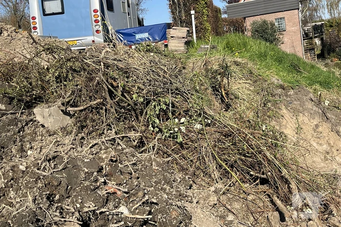 Bever maakt burcht en zorgt voor gevaarlijke situatie