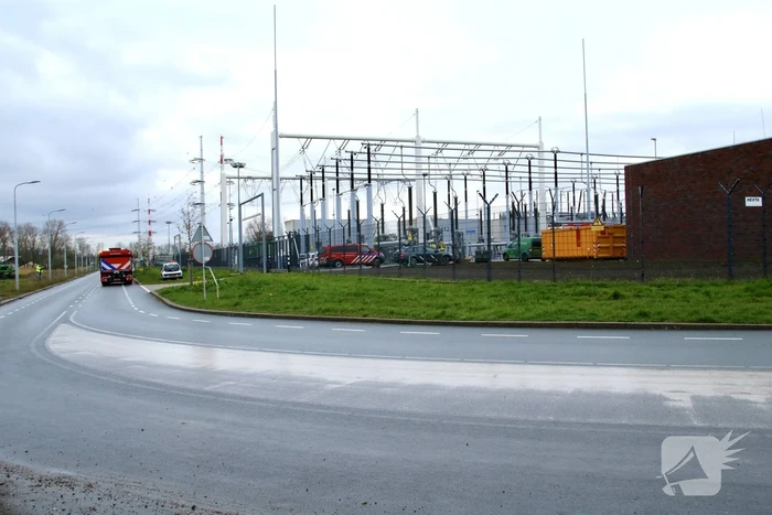 Brand bij Liander onderstation