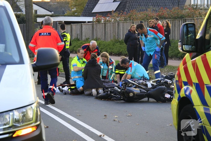 Motorrijder ernstig gewond bij eenzijdig ongeval