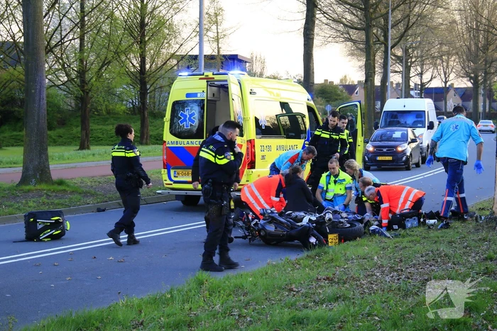 Motorrijder ernstig gewond bij eenzijdig ongeval