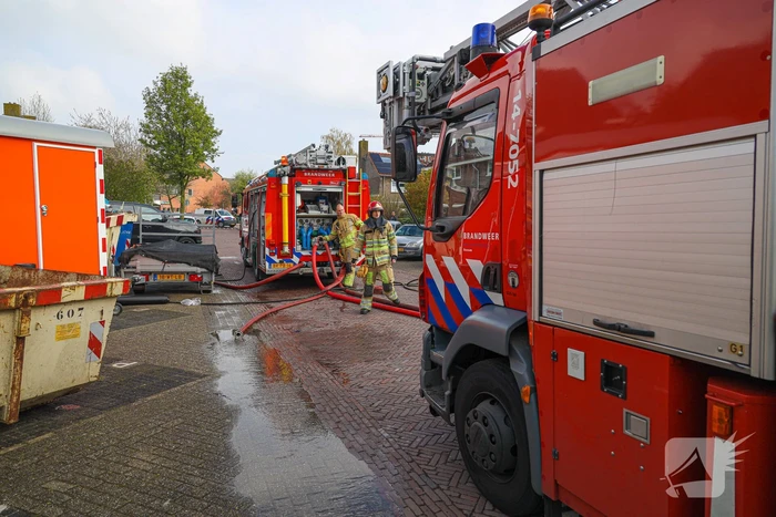 Veel schade naar brand op dak