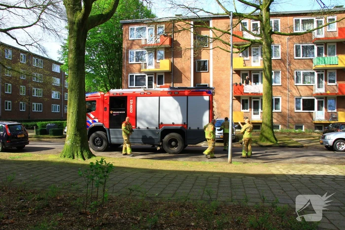 Brandweer bevrijdt opgesloten kraai
