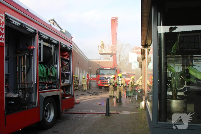Keukenbrand in snackbar