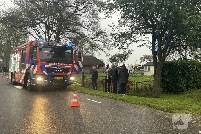 Barbecue veroorzaakt brand in partytent