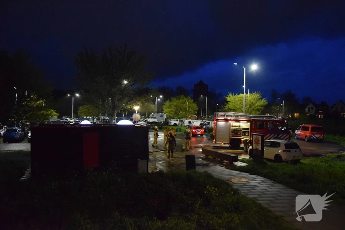 Flinke inzet voor smeulbrand op openbaar toilet