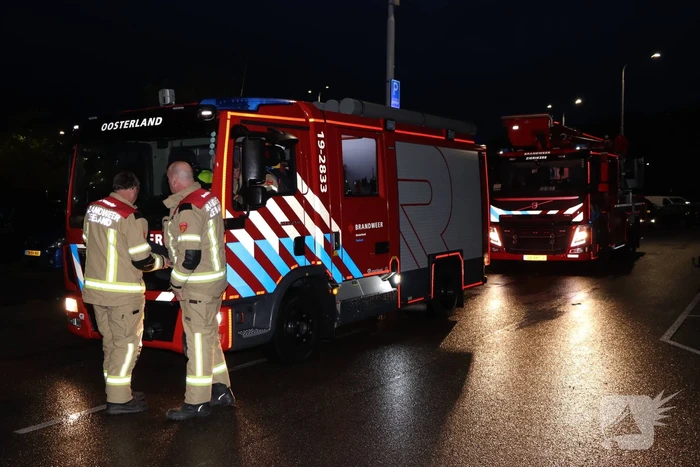 Flinke inzet voor smeulbrand op openbaar toilet