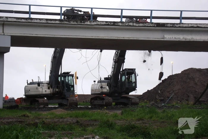 Sloop viaduct in volle gang