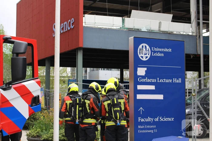 Brand in pand universiteit snel gedoofd