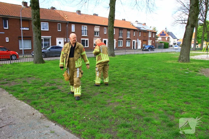 Heliumtank achtergelaten in speeltuin