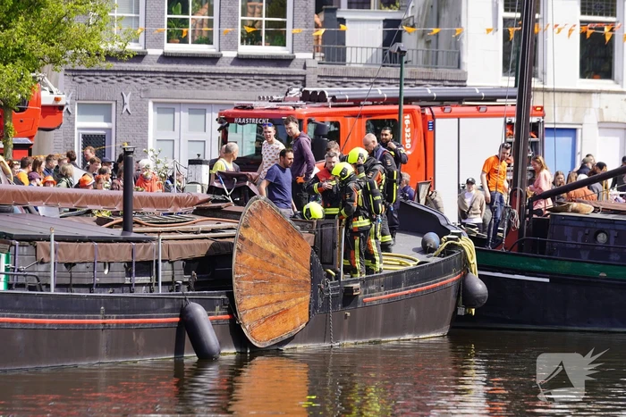 Brand in machinekamer van boot geblust