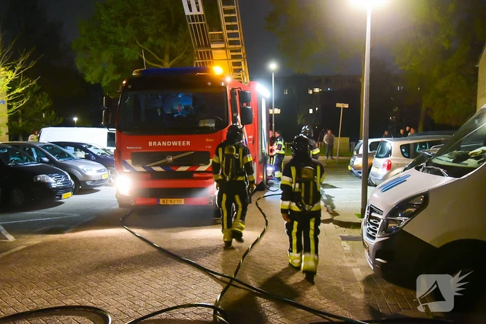 Flinke rook bij schuurbrand