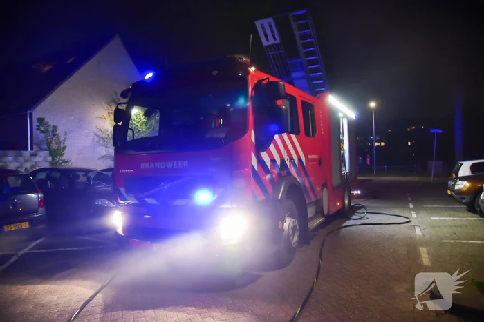 Flinke rook bij schuurbrand
