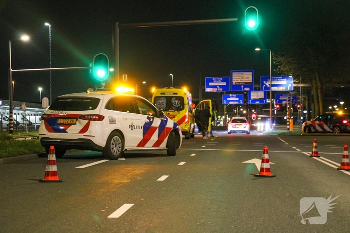 Aanhouding na aanrijding op kruising