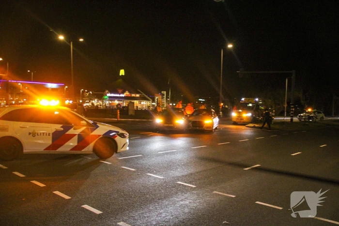 Aanhouding na aanrijding op kruising