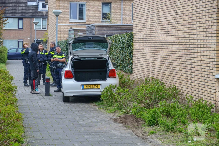 Achtervolging eindigt in plantsoen