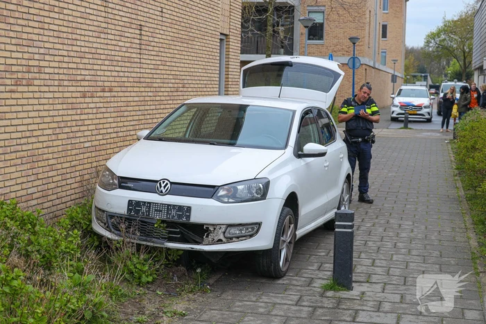Achtervolging eindigt in plantsoen
