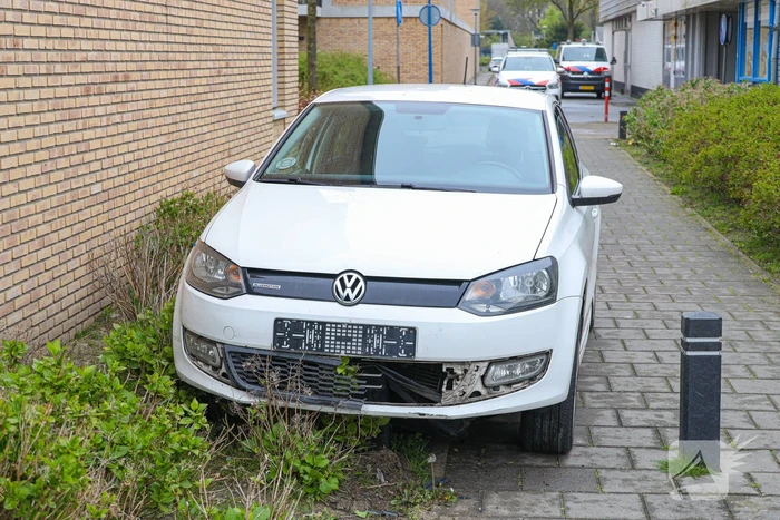 Achtervolging eindigt in plantsoen