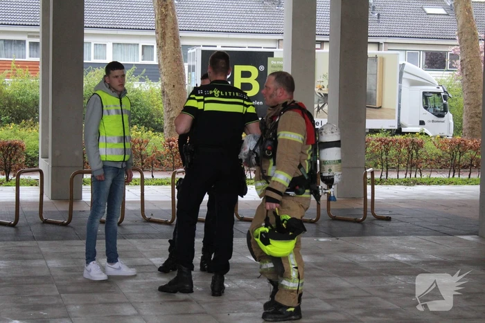 Rookontwikkeling door pan op het vuur