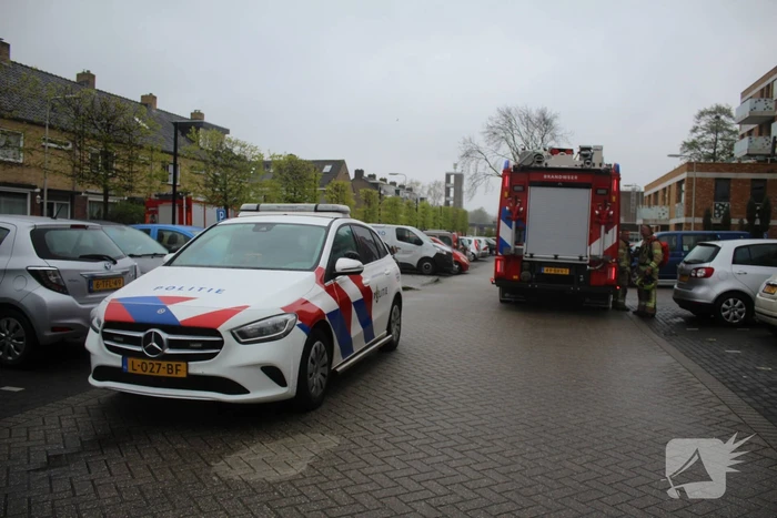 Rookontwikkeling door pan op het vuur