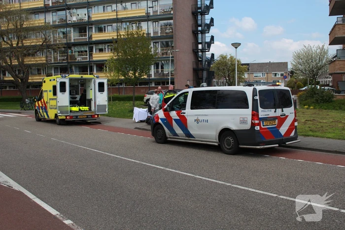 Persoon gewond na val met scootmobiel