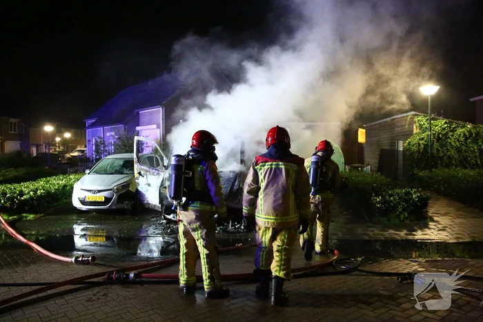 Bestelbus verwoest door brand