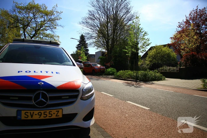 Automobilist ramt boom en verkeersbord
