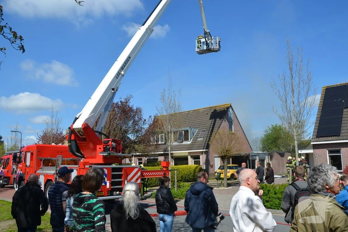 Een persoon gewond bij woningbrand