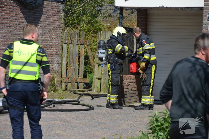 Een persoon gewond bij woningbrand