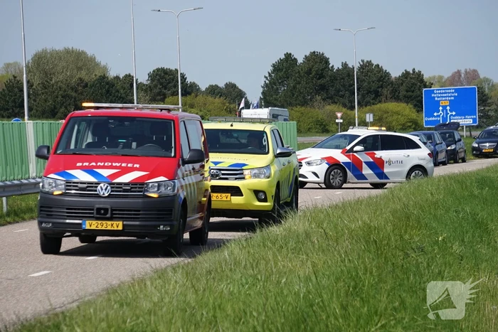 Motorrijder gewond bij aanrijding met auto