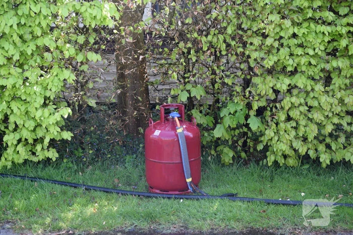 Stacaravan in brand op camping