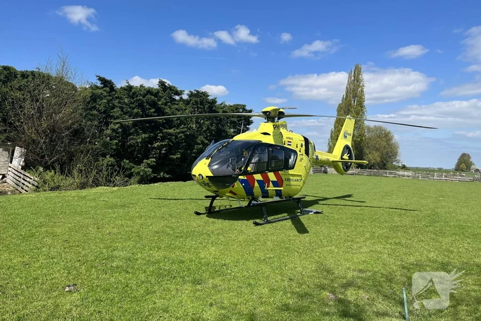 Traumahelikopter landt voor incident