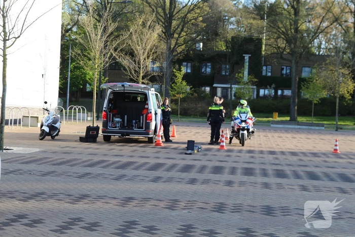 Scooter gecontroleerd op rollerbank