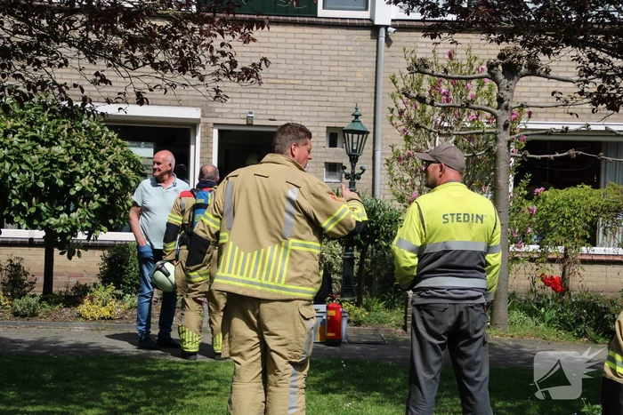 De brand in de meterkast was snel onder controle